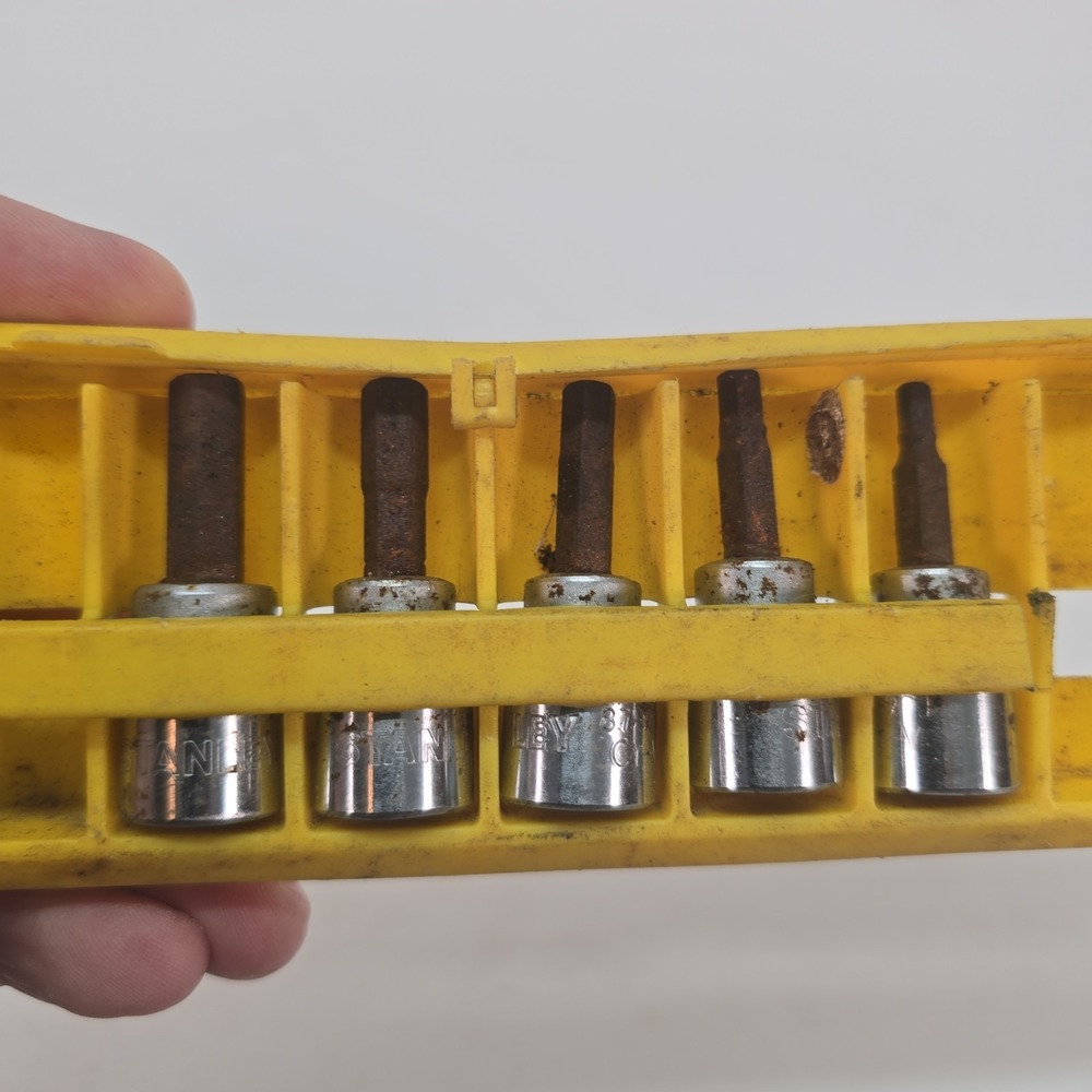 Stanley 5 Pc 3/8" Drive Hex Bit Socket Set 4mm 5mm 6mm 7mm 8mm - Picture 4 of 10